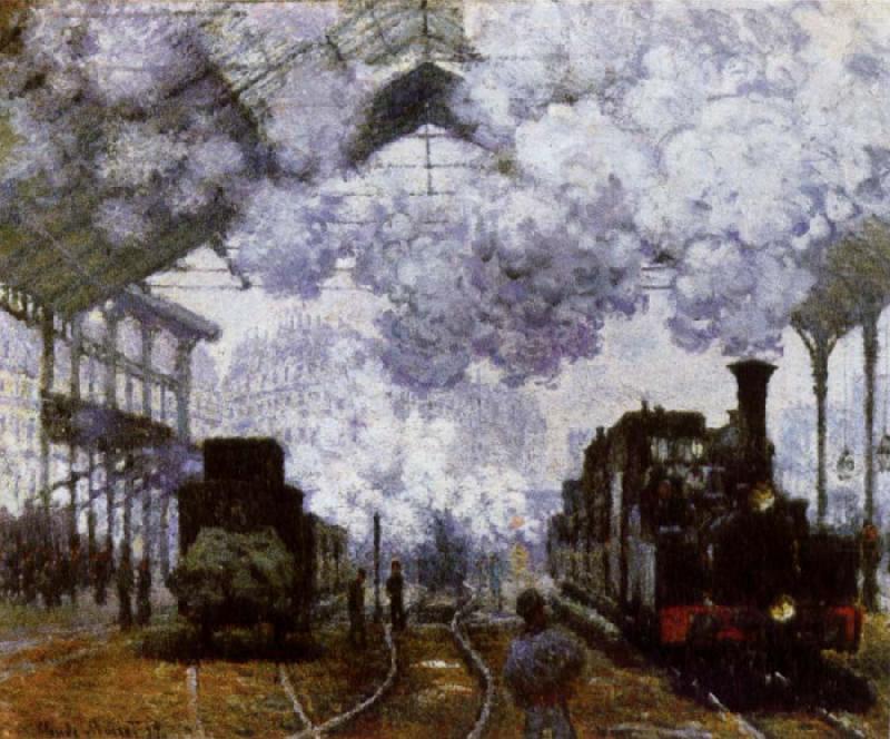 The Gare Saint-Lazare Arrival of a Train, Claude Monet